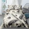 Пододеяльник Money Queen с изображением долларовых купюр Комплект постельного белья для мальчиков и девочек, декор для подростков, микрофибра, чехол для одеяла с изображением портрета Бена Франклина