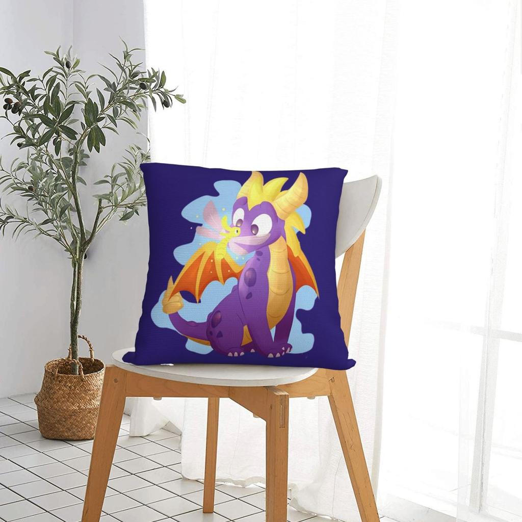 Ice Spyro Square Pillowcase Pillow Cover Cushion Throw Pillow For Home Sofa Living Room