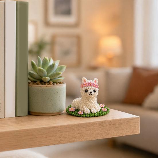 3D Beaded Animal Cute Beaded DIY Kit Frog Alpaca