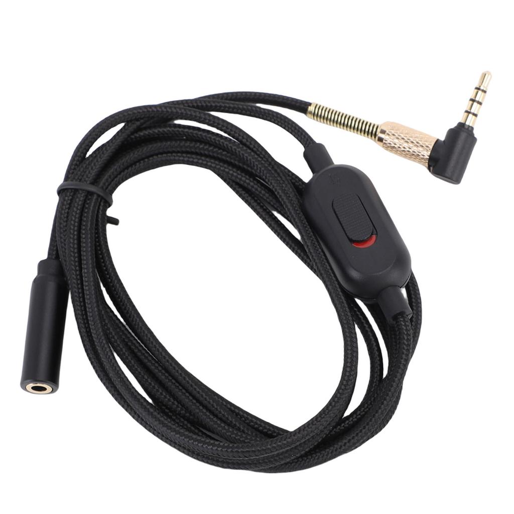 Удлинительный кабель для наушников 3,5 мм Звуковой стерео удлинитель Нейлоновый провод с регулятором громкости для наушников