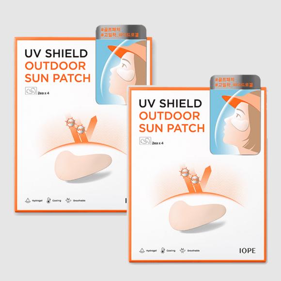 Iope Уличные солнцезащитные патчи UV Shield, блокирующие 93,5% UVA и 98,9% UVB, 3,5 г*4 шт. (3 варианта)