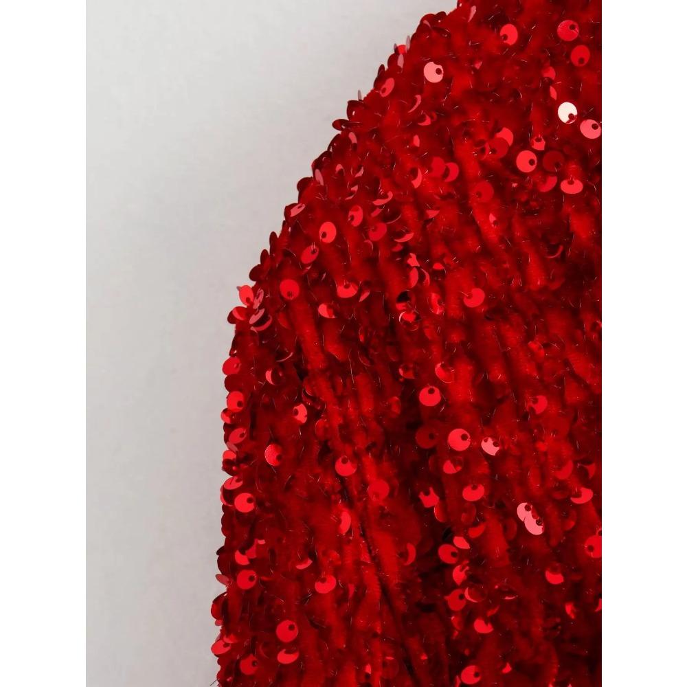 Fashion Holiday Tie-front Sequined Jacket for Women Y2K Shiny Chic Cropped Coat Female Elegant Long Sleeve Lady Party Outerwear