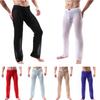 Mens Sexy Sleepwear Mesh See Through Pajama Bottoms Lounge Pants Sleepwear Shorts