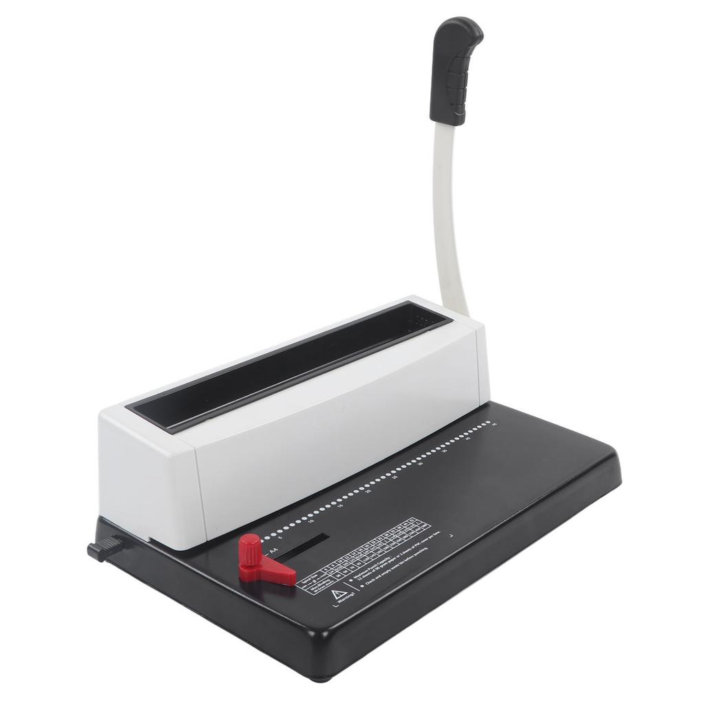 Машина для переплета спиральной катушки с гуманизированной ручкой, круглое отверстие, проволочная переплетная машина для формата Letter