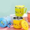 304 Stainless Steel Cartoon Baby Cup with Lid - Anti-Fall, Direct-Drinking Milk Cup for Kids