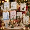 DIY Christmas Tree Beaded Ornament Kit Handmade Sparkling Holiday Craft Set with Beads, Wire, and Tools for Family Fun 
