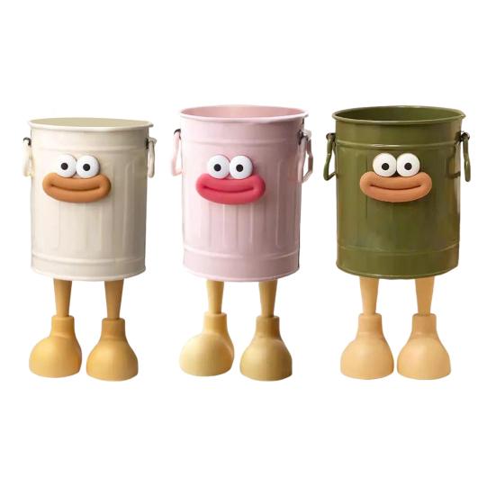 Мультяшный держатель для ручек, круглый вертикальный держатель для карандашей для офиса, домашнего обучения, настольных принадлежностей, органайзер для хранения ручек, ластиков, мелков