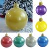 1 шт. рождественские украшения для патио подвесные ПВХ однотонные рождественские шары большого размера