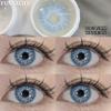 FUNSACHY 1 пара новых синих корейских линз, натуральные коричневые цветные контактные линзы, серые мягкие линзы, косметика на год, макияж для глаз, контактные линзы