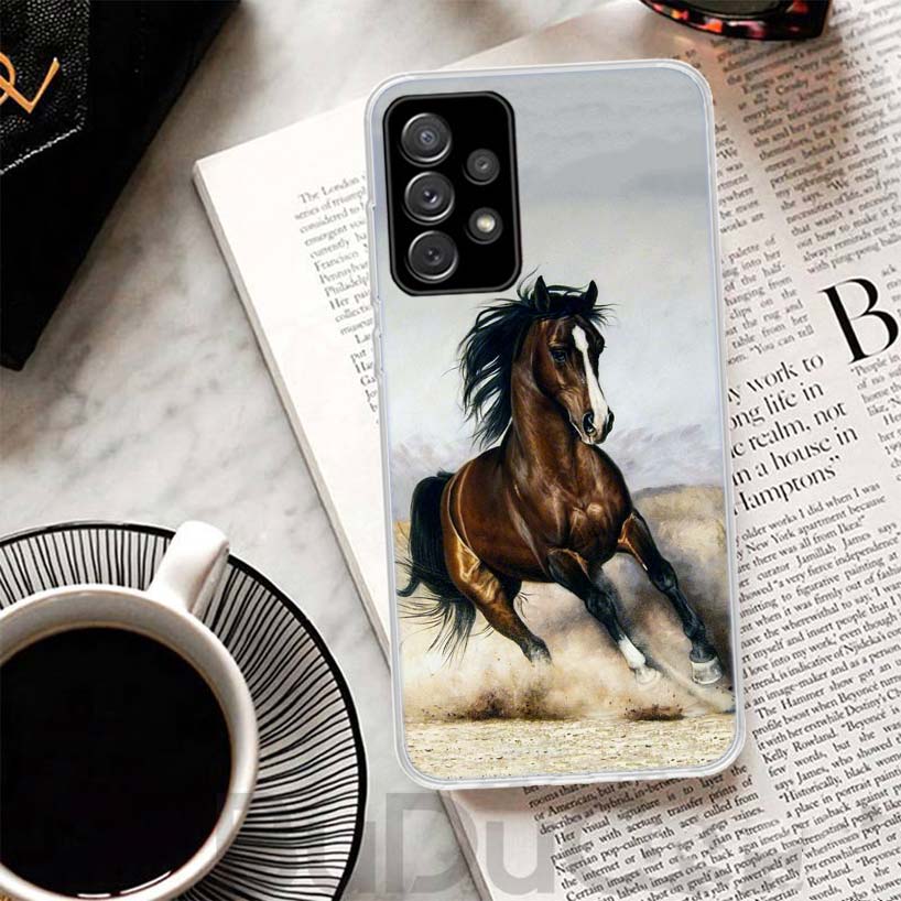 Чехол для телефона Samsung Galaxy A51 A50 A71 A70 A21S A31 A41 A10 A20E A30 A40 A01 A11 A6 A7 A8 с изображением скачущей лошади 'Великая Красота'