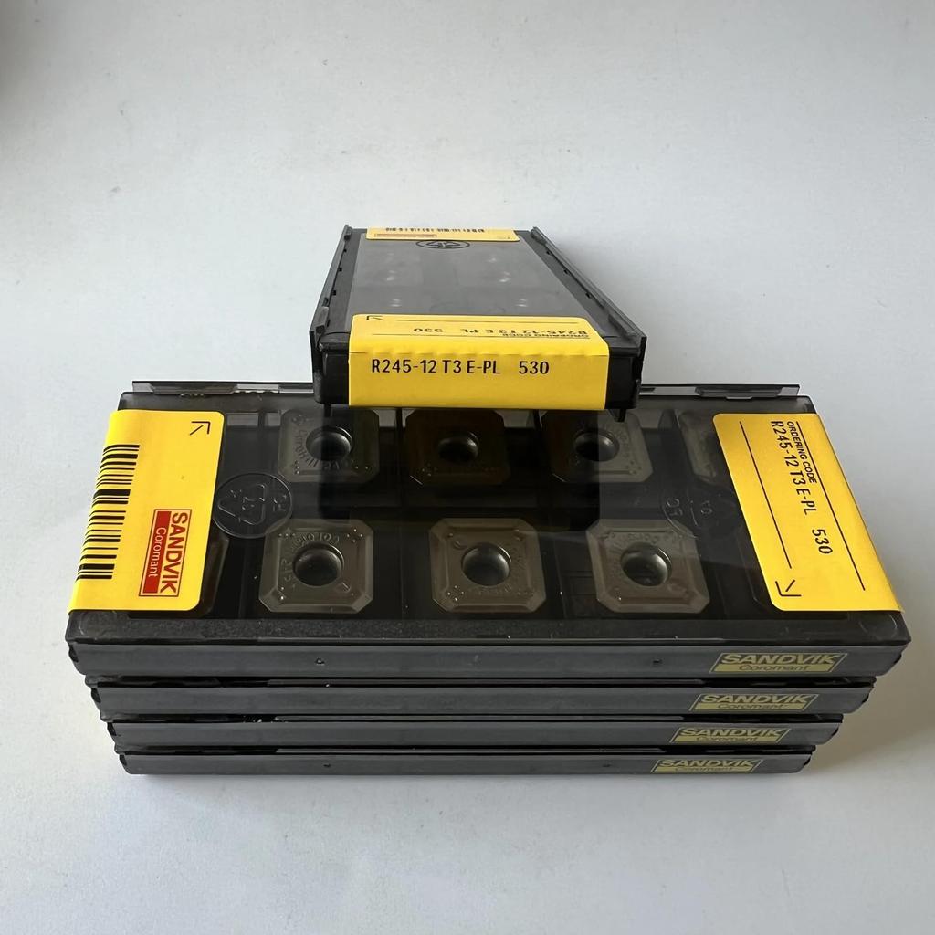 Original Sandvik / R245-12T3E-PL 530 /CNC Lathe Carbide Blade Tool 10 Pcs