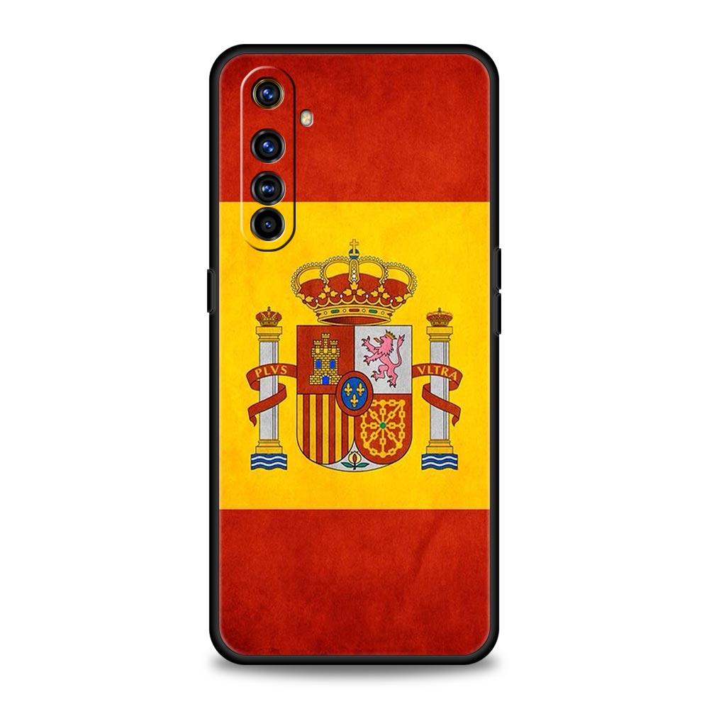 Чехол для телефона Флаг Испании Для Realme 12 11 10 9 8 5G 7 6 GT5 GT3 GT2 Pro Plus C21 C11 C25 C35 GT Neo 2 3 3T 5 Мягкий чехол