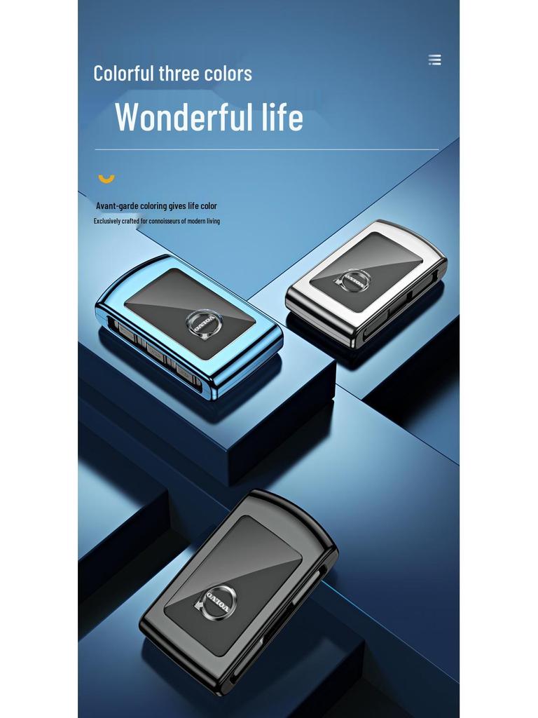 Мужской чехол для ключа Volvo: Совместим с XC60, S90, S60, XC90, V60, V90