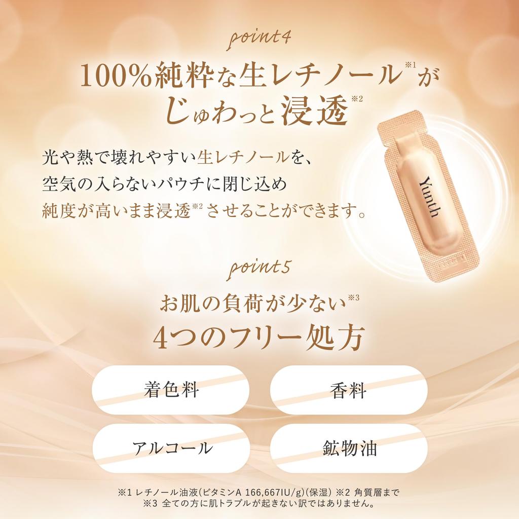 Saki Yunth Raw VA Derma Serum 28 дней Ретинол Отбеливание пор Ниацинамид Глицирризин Сырой ретинол Косметика для старения Красота Уход за лицом Морщины [Takei