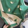 New Women Thick Shawl Wraps Scarf Green Bird Air-conditioned Room Shawl with Thick Warm Long High-grade Imitation Cashmere