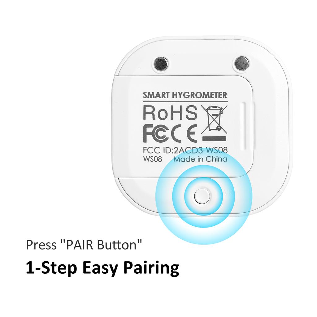 Цифровой термометр-гигрометр для iOS/Android, интеллектуальный датчик температуры влажности с сигнализацией и