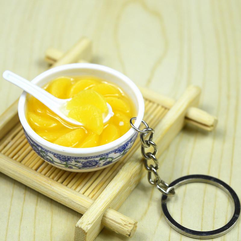 Ключница-брелок с моделью еды для DIY из Douyin: Детская ролевая игра в китайском стиле, игрушка, подарок