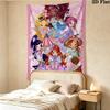 Wonderfulprecurwinx Club Wall Tapestry Aesthetic Wall Hanging Printed Fabric Blanket Decorative Tapestries For Bedroom Living Room Home Decor