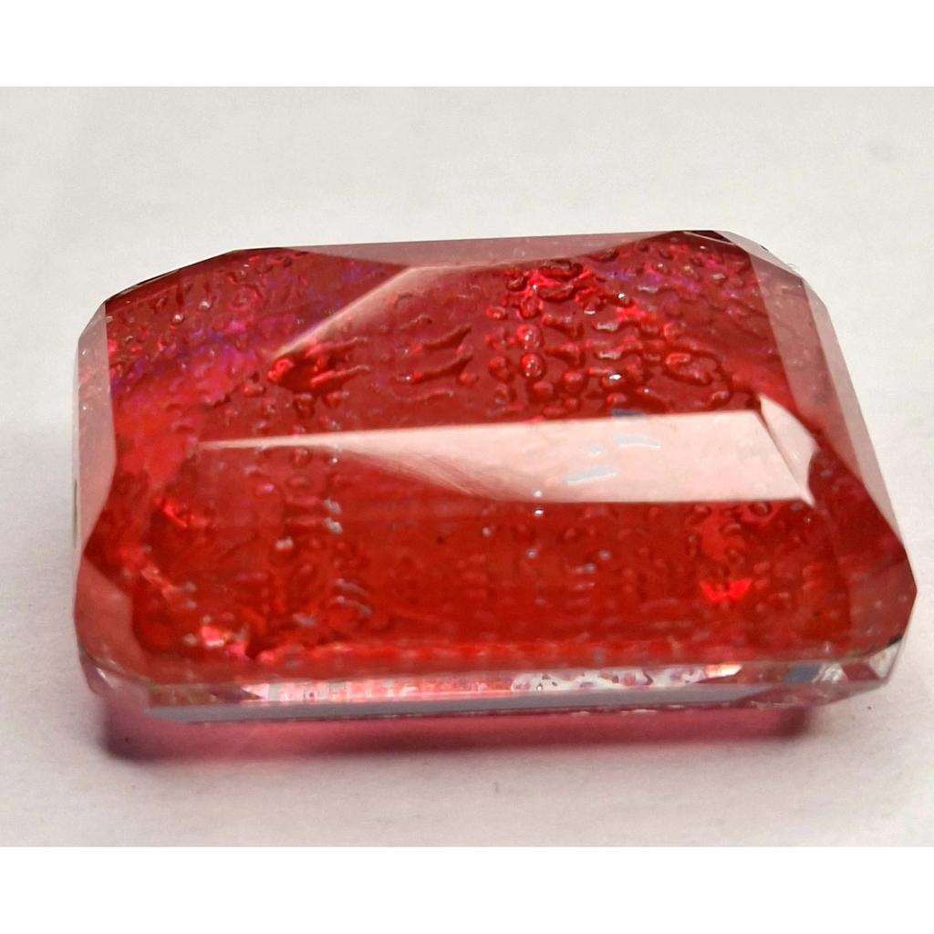 51-53 Ct Natural Monarch Fire Opal Emerald Cut Stunning Certified Gemstone