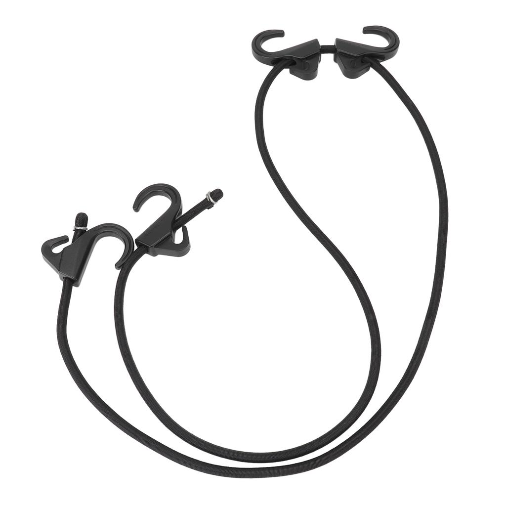 Ремень для кемпинговой веревки из материала POM, устойчивый к ультрафиолетовому излучению, черные крючки, амортизирующие шнуры для связывания багажа