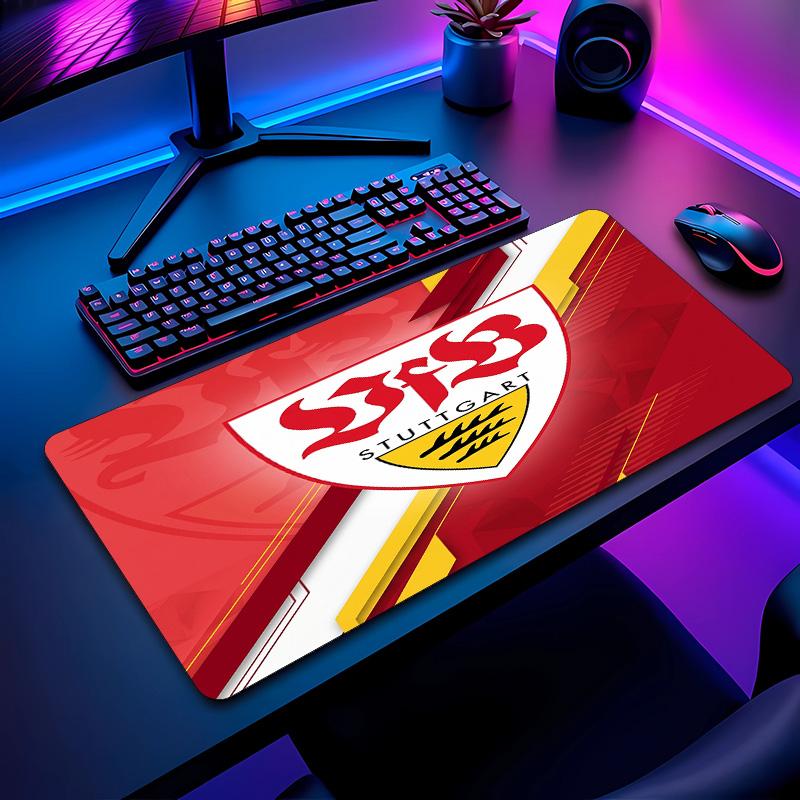 VfB Stuttgart Football Pattern Mouse Pad Non?Slip Rubber Base Gaming Mousepad For Desk Office Home