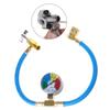 Easy To Use Air Conditioning Recharge Kit with Pressure Gauge Air Conditioning Hose Set Suitable for Cooling Systems