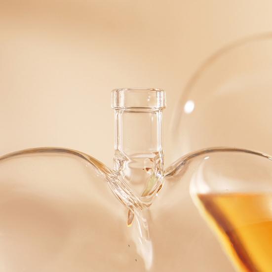 Heart Decanter Glass Wine Bottle Airtight Liquor Container Clear Whiskey Decanter