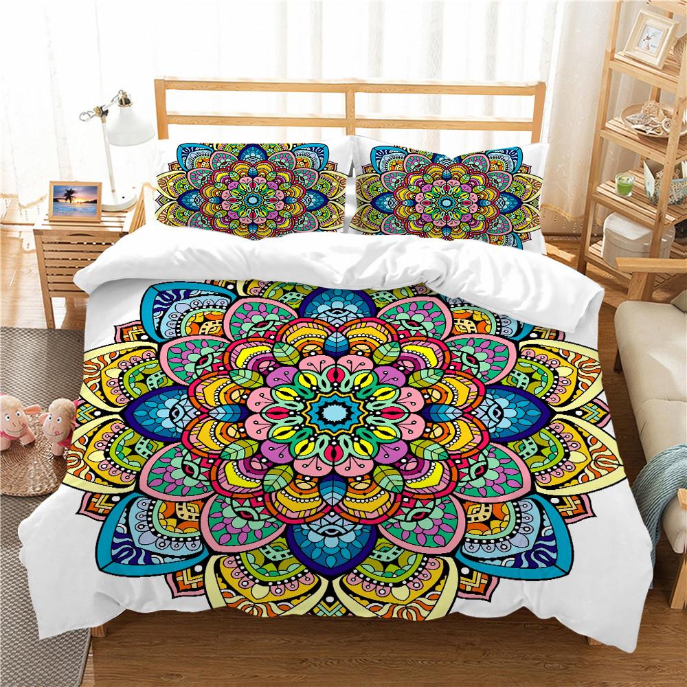 Богемный домашний комплект постельного белья, пододеяльник, наволочка, комплект постельного белья для спальни, полный размер, односпальная/двуспальная кровать, украшение дома