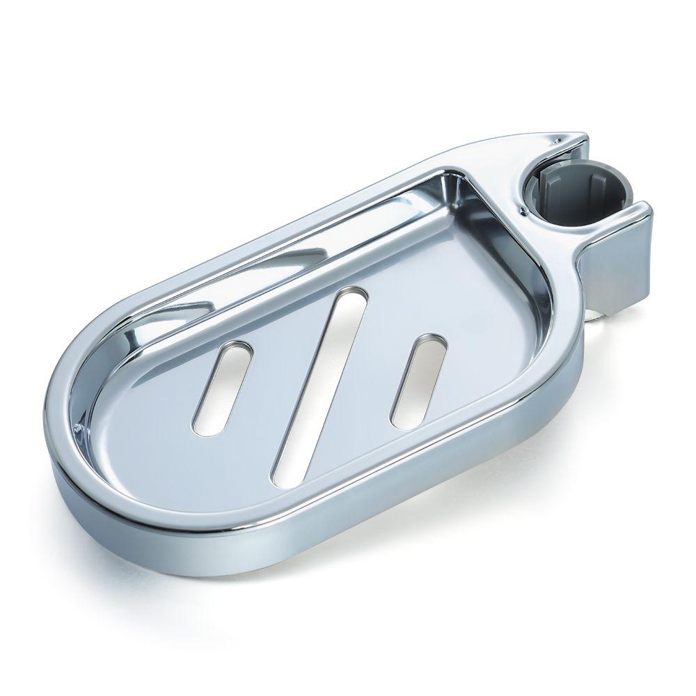 Gadget Silver Home Adjustable Rail Slide Soap Holder Soap Dishes Plates