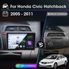 Autoradio Android sans fil Carplay pour Honda Civic Hatchback 2006-2011 Android Auto 2Din lecteur multimédia unité principale de Navigation