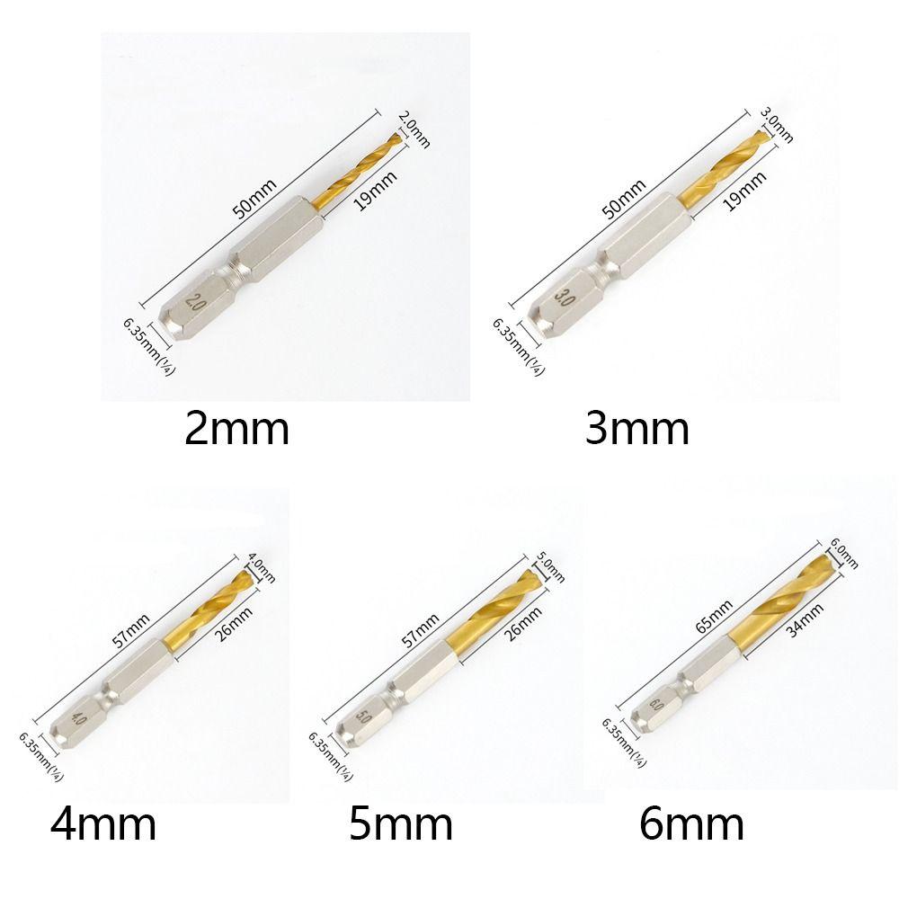 Ultra-short Hole Opener Hex Shank Stainless Steel Special Drill New Twist Drill Bit  Wood Metal