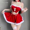 Sexy Lingerie Christmas Outfit Red Robe Uniform Seduction Sexy Bunny Passion New Clothes