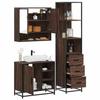 VidaXL Ensemble De Meubles De Salle De Bain 3 Pcs Chêne Marron 3301179
