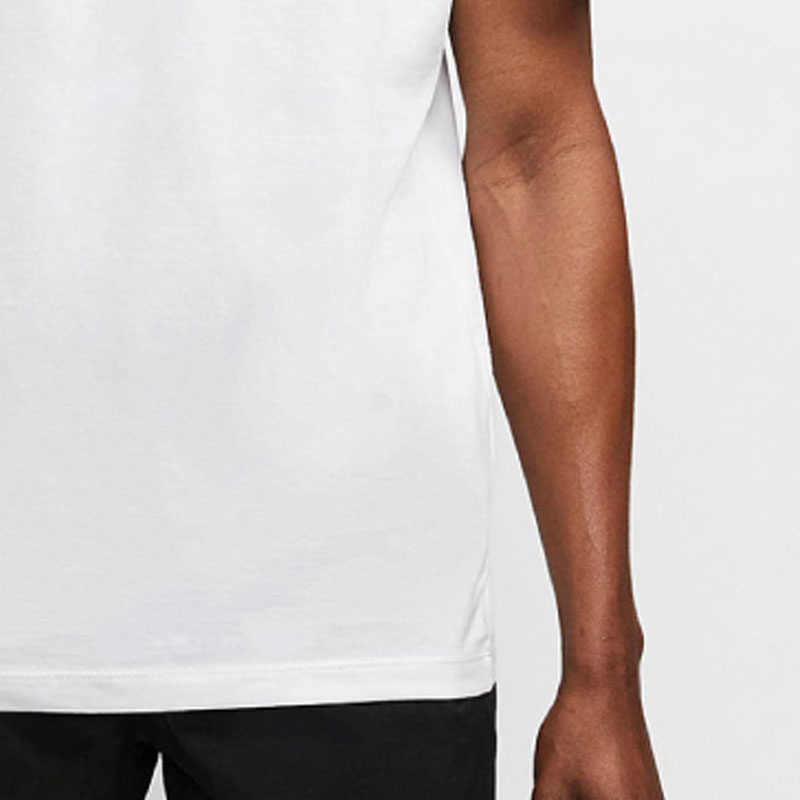 Nike Футболки Мужские Белые С Круглым Вырезом Умеренный Прямой Крой DD9160-100
