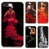 For Meizu M6 M5 M6S M5S M2 M3 M3S NOTE MX6 M6t 6 5 Pro Plus U20 Soft TPU Phone Cover Red The Spanish Dancer Flamenco Art