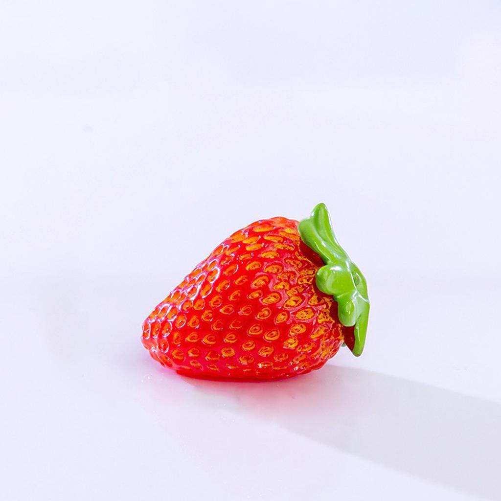 Миниатюрные фигурки, имитация личи, клубники, фруктов, микроландшафтные украшения для украшения дома, аксессуары для декора стола