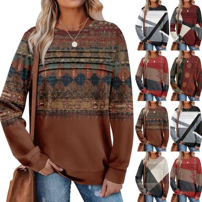 Женский повседневный свитшот с длинным рукавом и круглым вырезом, приталенный плиссированный топ