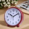 Классический аналоговый будильник 4 дюйма, бесшумный, не тикающий, с ночником, на батарейках, в старомодном стиле для прикроватной тумбочки
