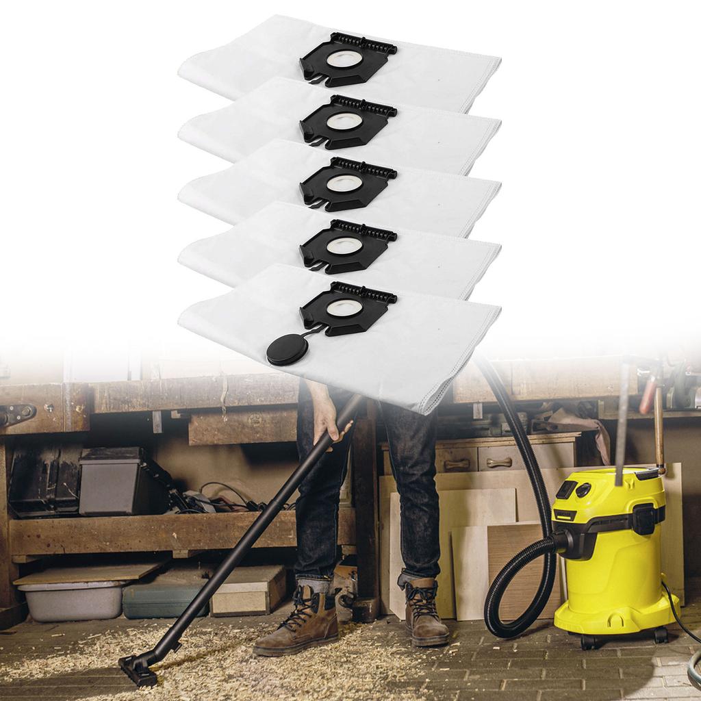 5 Pcs Vacuum Cleaner Bags For Karcher 2.889-154.0 NT 30/ 30 L 30L Vacuum Cleaner Dust Bags Replacement Accessories