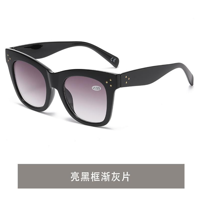 Progressive Color Reading Glasses +1 0 to +4 0 Large Frame Presbyopia Sunglasses Multifunctional Fashion Eyewear