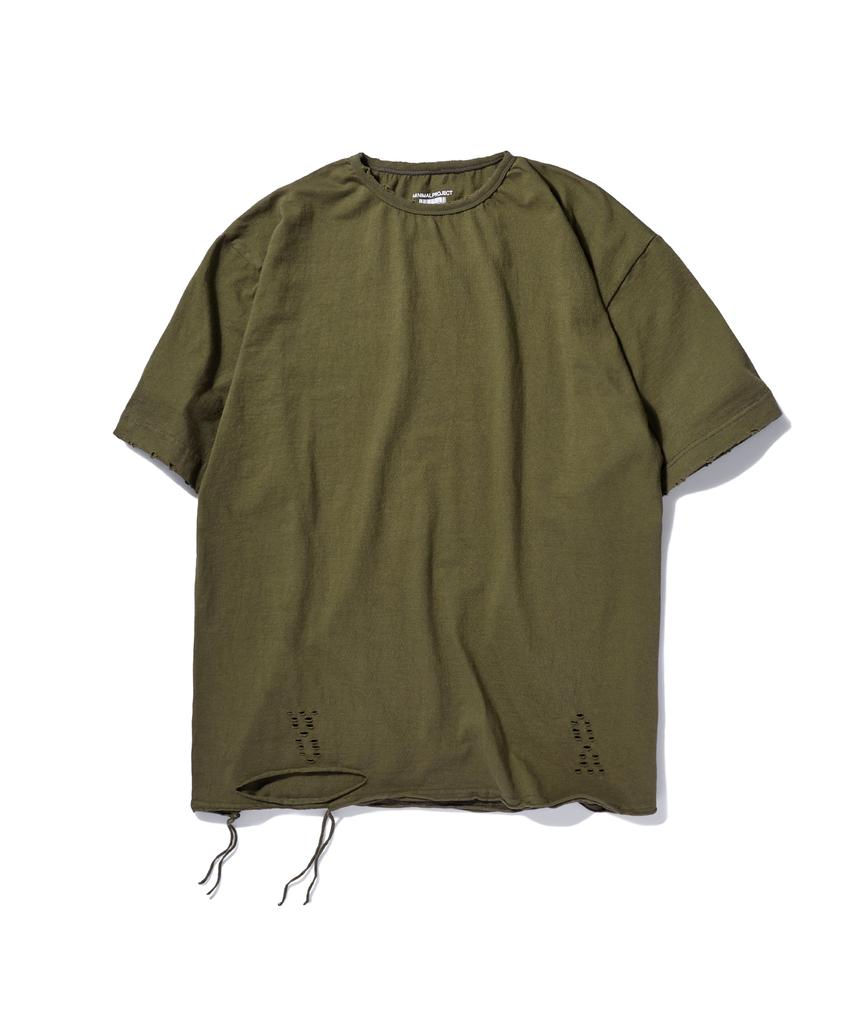 MINIMALPROJECT Grunge Short Sleeve T-Shirt (Khaki) Mst134