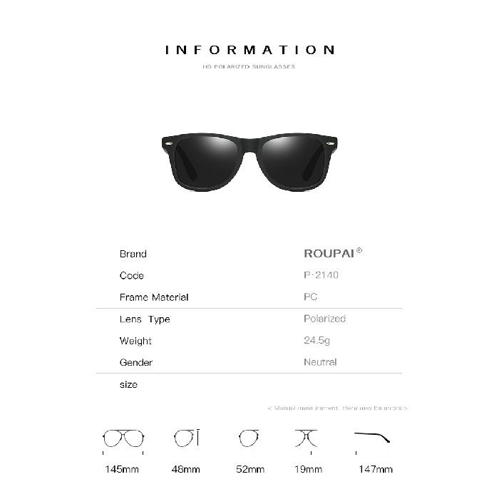 2140 Sunglasses Men's Classic Polarized Sunglasses Colorful Retro Women's Sunglasses for Driving