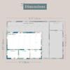 Riley's Weekly Planner Pad, Calendar Tear Off, Desk Organizer, To Do List Notepad, Undated Daily Planner 11" x 8.5"
