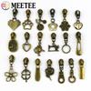 Meetee 5-20 шт. 5# Слайдер для нейлоновых молний, головка молнии из цинкового сплава, декор, бронзовый пуллер для молний, аксессуары для шитья куртки, пальто