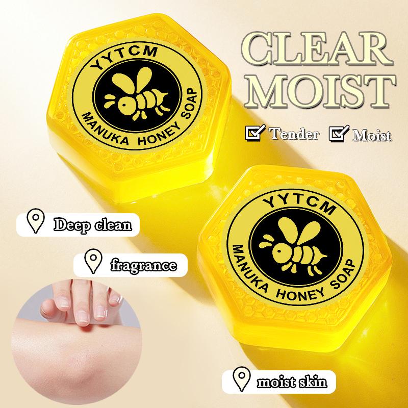 Мыло с медом Манука, глубоко очищающее лицо 70 г x 2 шт.