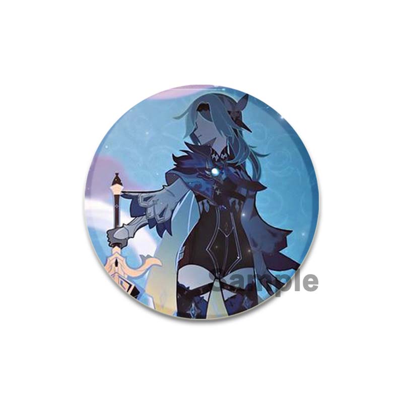 32/44/58 мм значки Eula аниме Genshin Impact броши ручной работы игровые персонажи значки на лацкан креативные значки с мультяшными фигурками аксессуары подарок