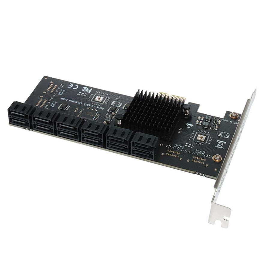 PCIE 1X To 12-Port SATA3.0 Card For Chia Mining For WIN10 LINUX UBUNTU System