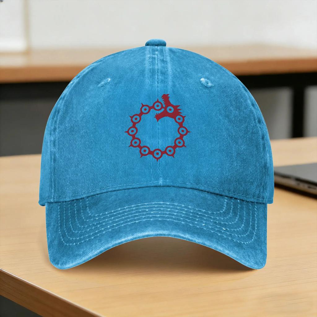 Washed Baseball Cap Anime Escanor Stronger Unisex Summer Trucker Hat For Unisex Unisex  Fashion Running Hippie Sun Baseball Caps