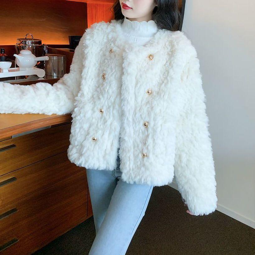 Утолщенное и свободное пальто в стиле принцессы, верхняя одежда для женщин