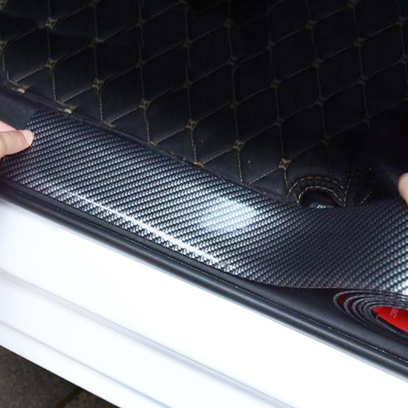 Стайлинг автомобиля, молдинги из углеродного волокна, полосы, декоративные полоски для бампера, клейкая защитная накладка на порог, аксессуары для стайлинга автомобилей